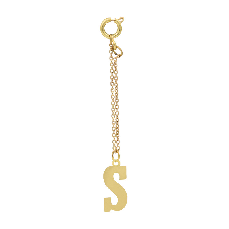 آویز ساعت طلا 18 عیار زنانه آمانژ طرح S کد 792D3183