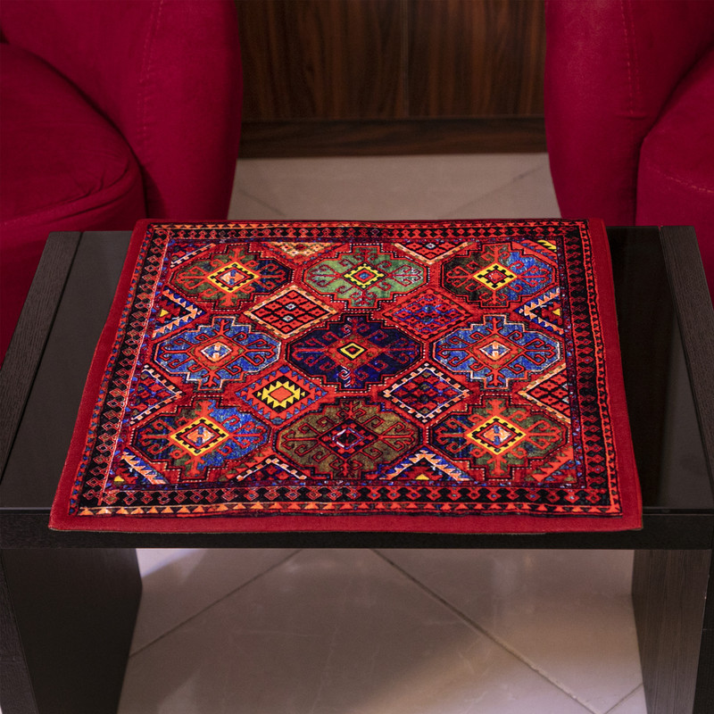 رومیزی طرح قشقایی کد KN-RGHash4545