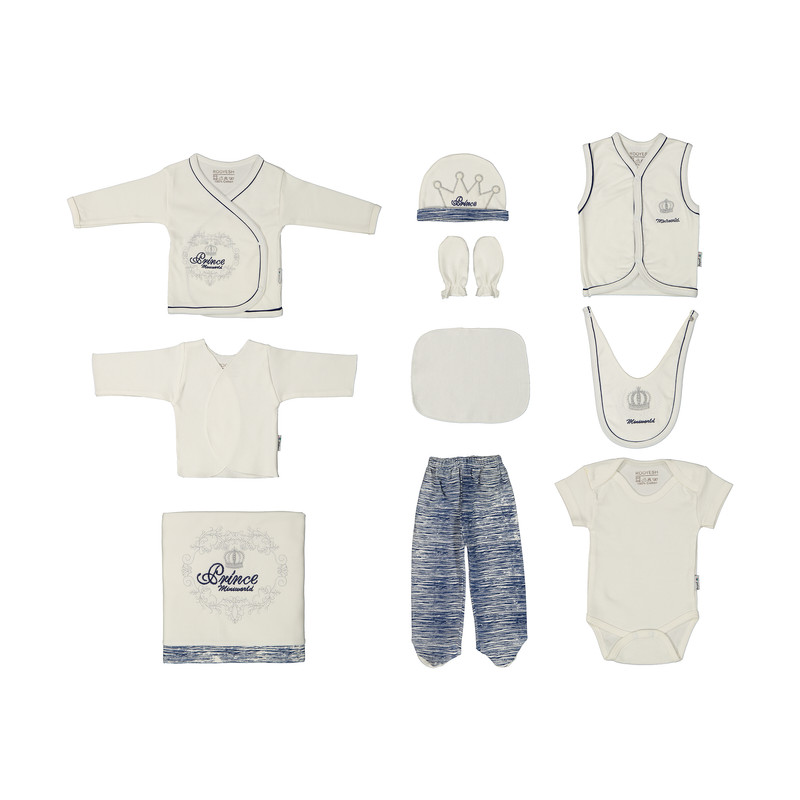 ست 10 تکه لباس نوزاد رویش کد 1