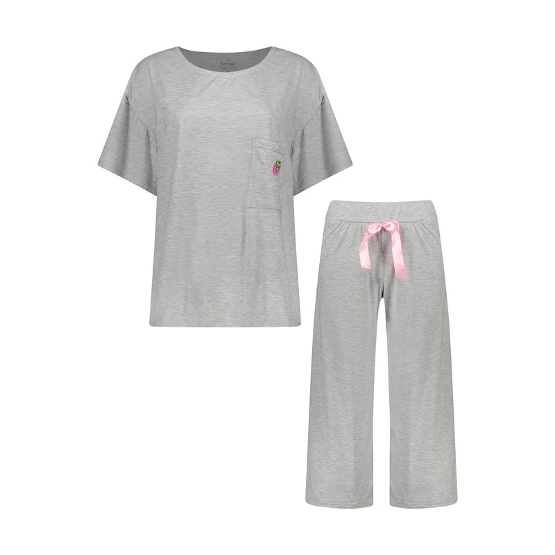 ست تی شرت و شلوار زنانه ناربن مدل 1521460-93