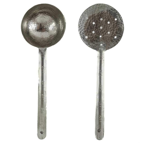 ست کفگیر و ملاقه مسی مدل پرستو کد ZH183