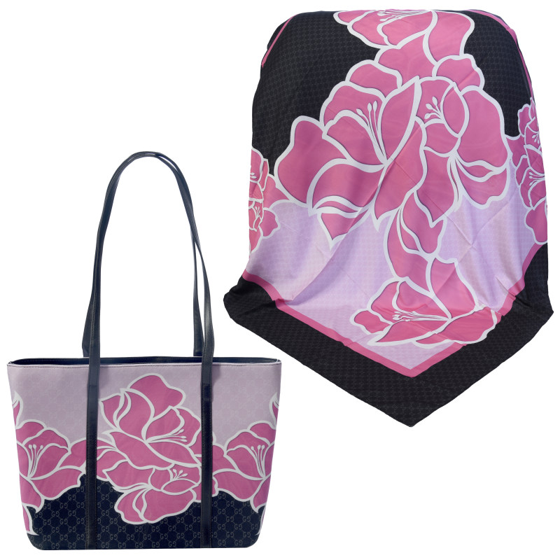 ست کیف و روسری زنانه کد 980224 -T1