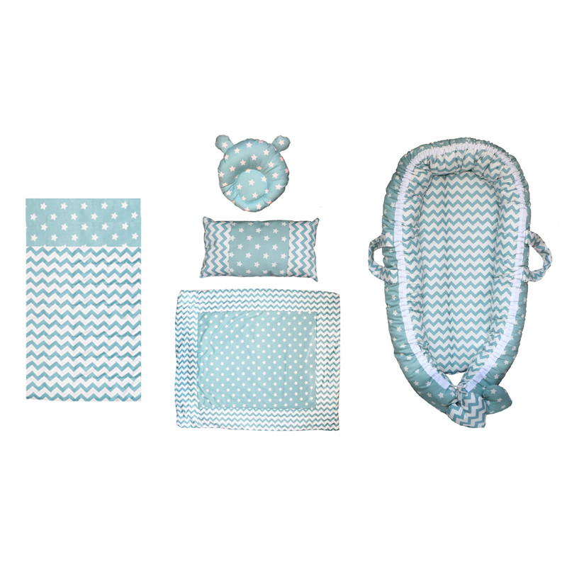 سرویس 5 تکه خواب نوزادی کودک بان مدل Star کد 1