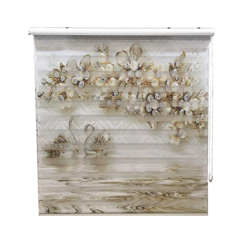 پرده زبرا مدل TD-28 سایز 160x180 سانتی‌ متر